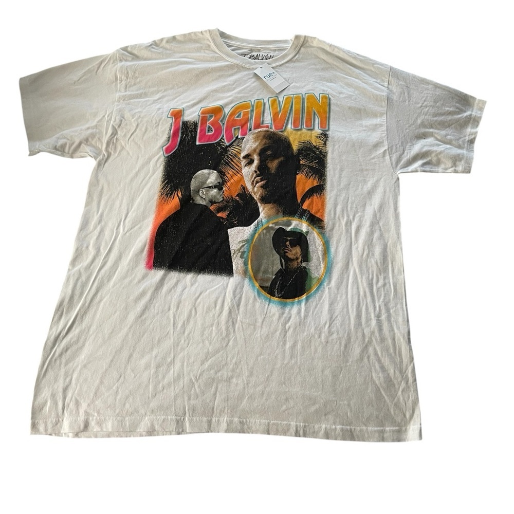 NWT Rue21 White J Balvin Tee Shirt